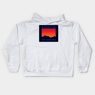 4x4 Offroad Adventure - Sunset Kids Hoodie